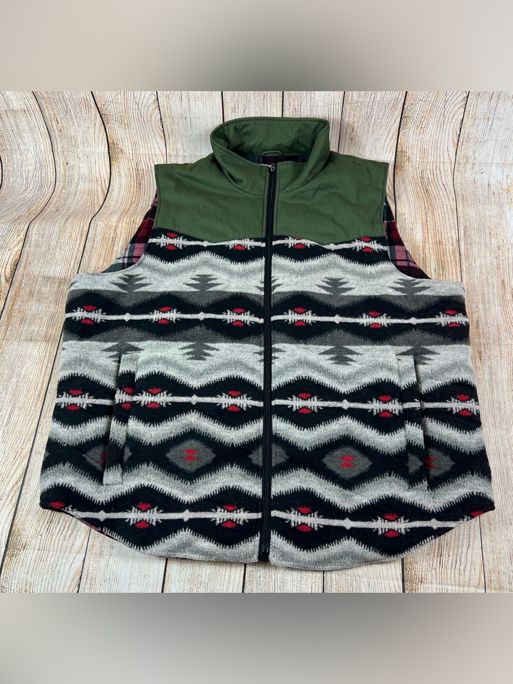 Mens Montana Company Aztec Western Vest Size 2XL